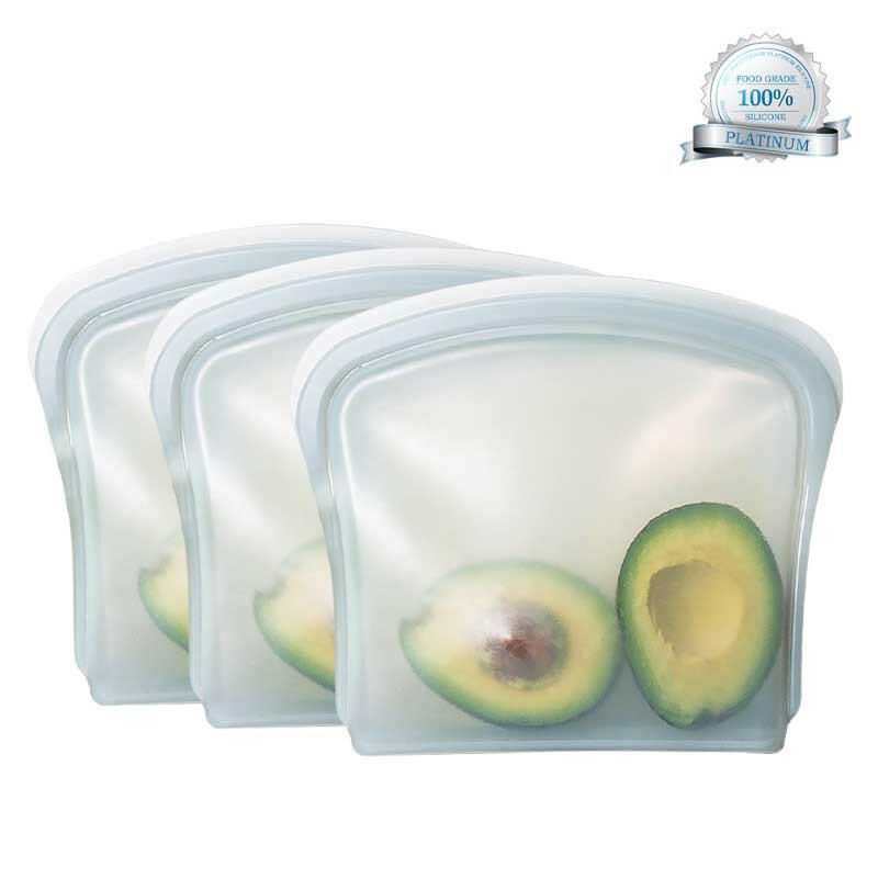 Reusable Silicone Sandwich Storage Bags Durbl Foodgrade Platinum Silicone